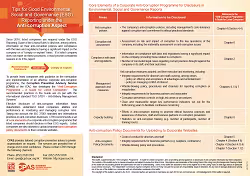 Tips for Good Environmental, Social and Governance Reporting under the Anti-Corruption Aspect